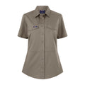 Citeco Women's Short Sleeve Shirt Khaki Size 8 - 100% Cotton