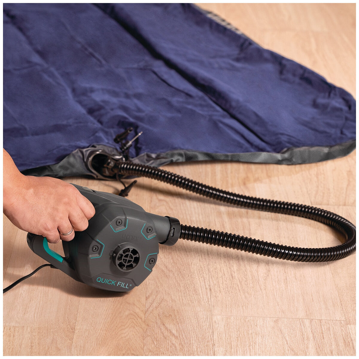 Intex Quickfill Electric Air Pump 220-240V, 1100L/min, 3 Nozzles, Indoor Use - SuperSaverAU - view 7