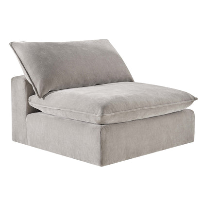 Aiden & Ivy Armless Chair AI.F006C - Modular, Durable Fabric, 136kg Capacity