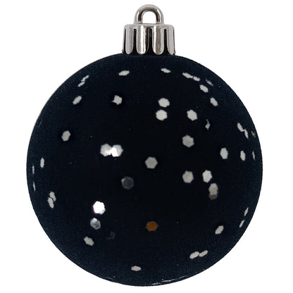 CGH 80 Piece Holiday Ornament Assortment Blue White Silver Shatterproof