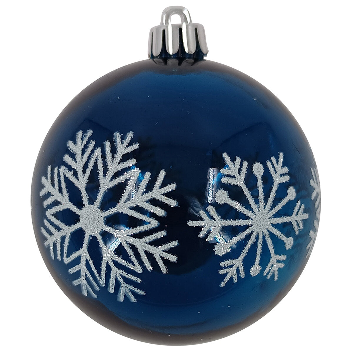 CGH 80 Piece Holiday Ornament Assortment Blue White Silver Shatterproof