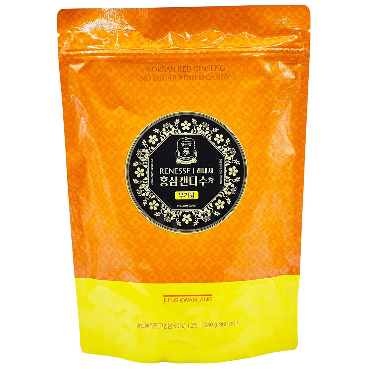 Jung Kwan Jang Sugar-Free Korean Red Ginseng Candy 240g - 6-Year-Old Roots, Model 20015841A0