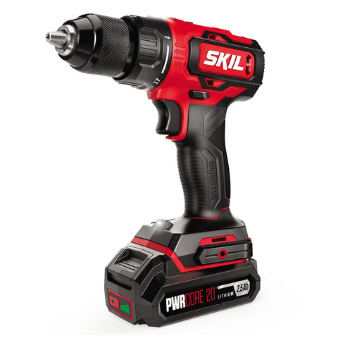 SKIL PWRCORE 20V Brushless Drill/Driver Kit DL5293E-20, 17+1 Torque, LED, 2 Batteries - SuperSaverAU - view 2