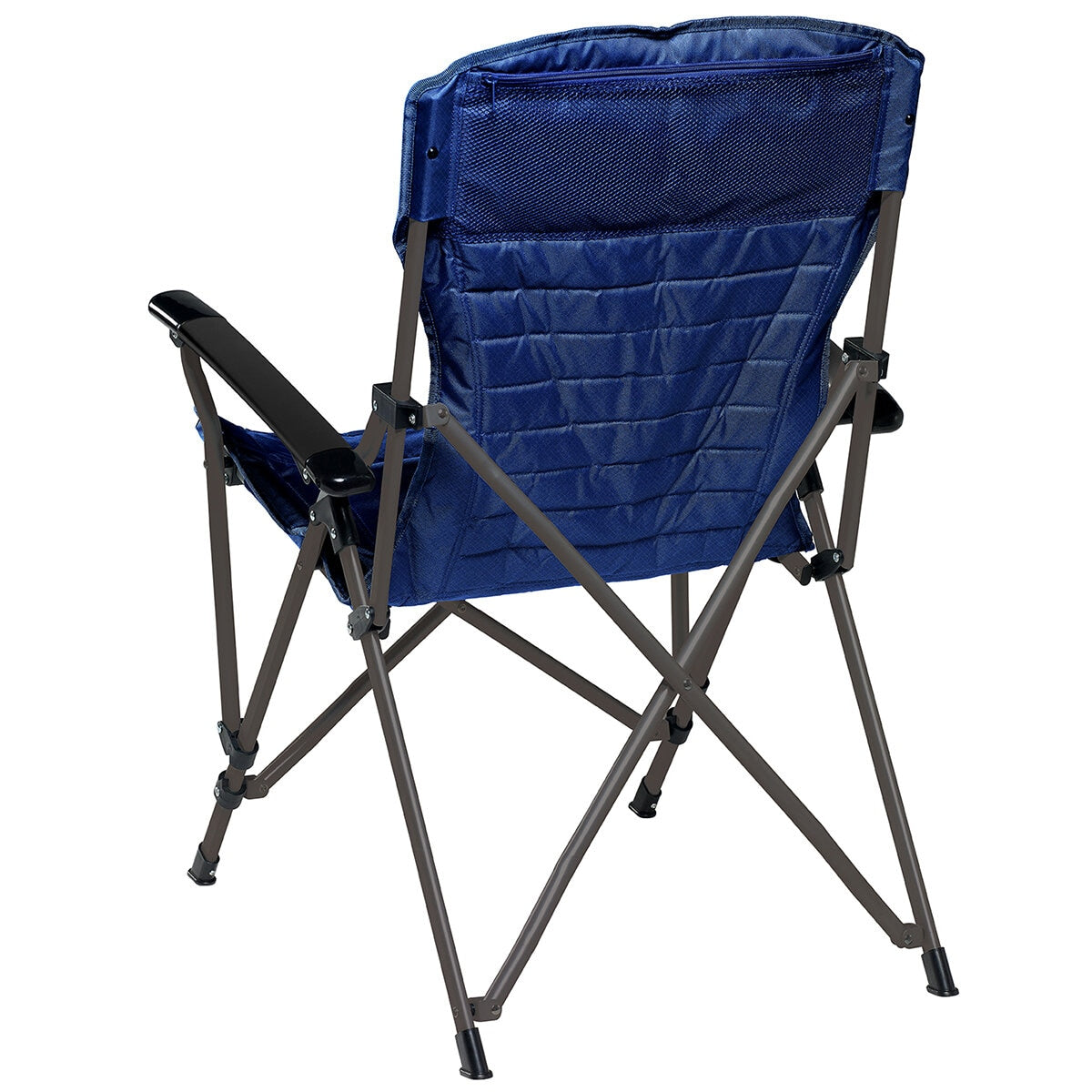 Caribee Crossover Chair - Lightweight Steel Frame, 150 kg Capacity, Navy, 550x960x680 mm - SuperSaverAU - view 3