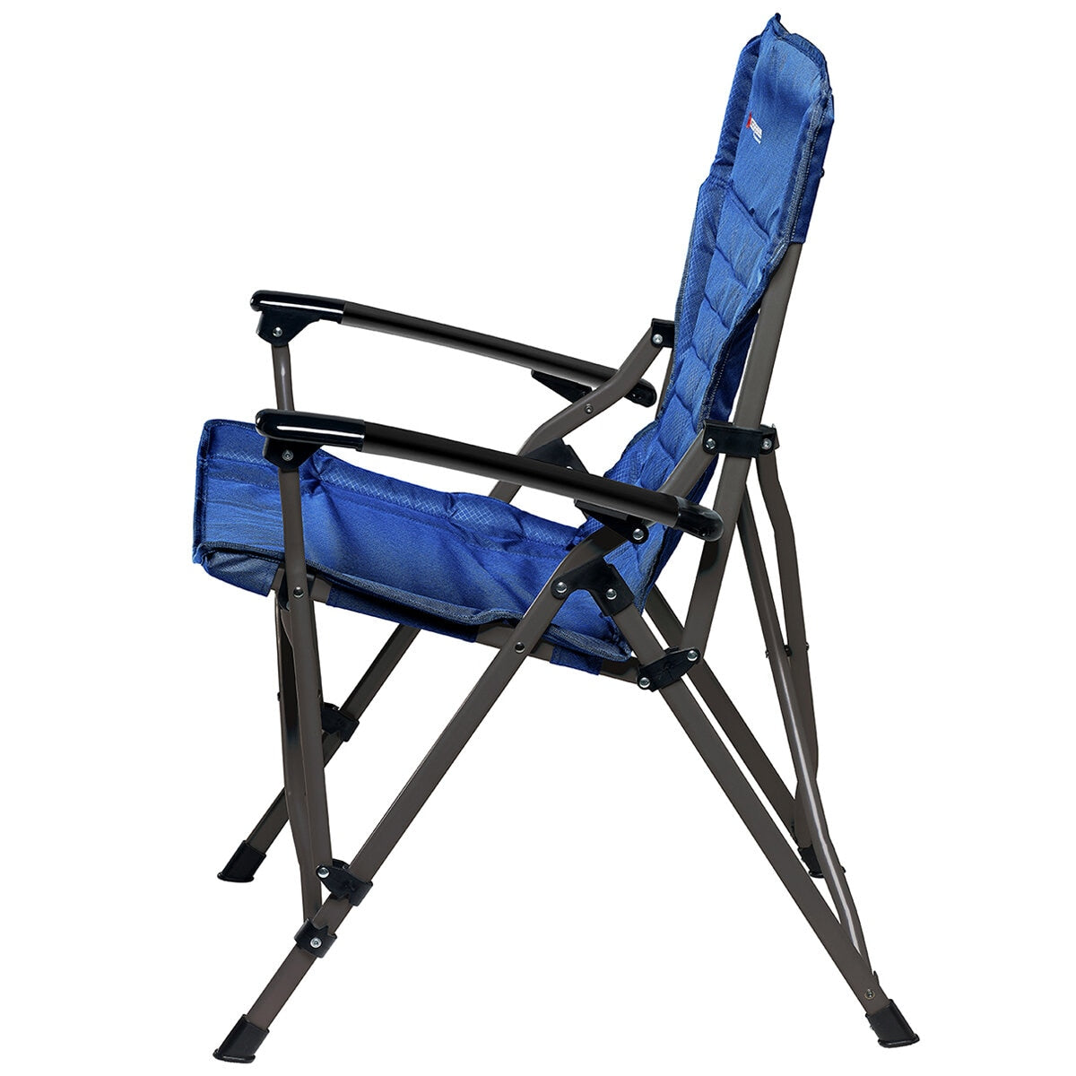 Caribee Crossover Chair - Lightweight Steel Frame, 150 kg Capacity, Navy, 550x960x680 mm - SuperSaverAU - view 2