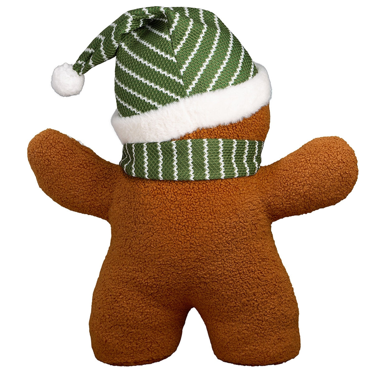 Mullally Gingerbread Man Plush 56cm Green - Festive Holiday Decor, Weighted Base