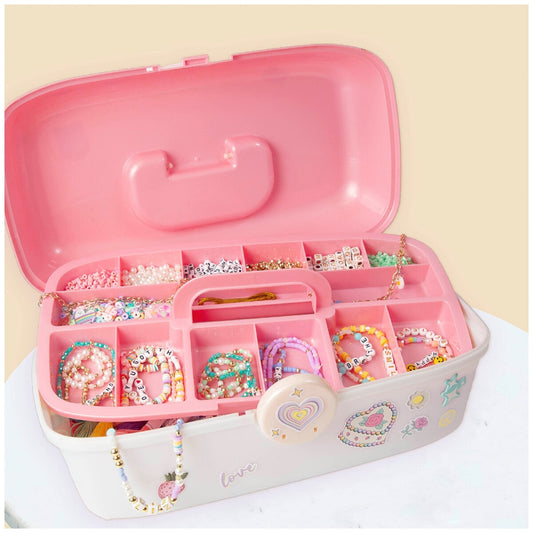 STMT Jewellery Case Kit - Model 233912-POD, 2,655 Beads, 258 Alphabet Beads, 10 Charms