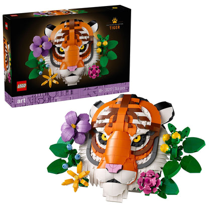 LEGO Art Fauna Collection Tiger 31217 - 744 Pieces Wildlife Wall Art for Adults