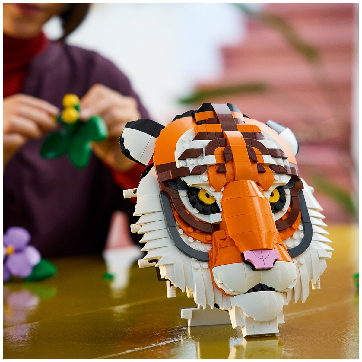 LEGO Art Fauna Collection Tiger 31217 - 744 Pieces Wildlife Wall Art for Adults