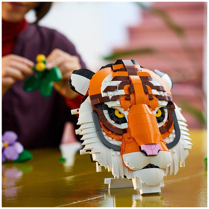 LEGO Art Fauna Collection Tiger 31217 - 744 Pieces Wildlife Wall Art for Adults