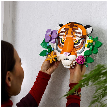 LEGO Art Fauna Collection Tiger 31217 - 744 Pieces Wildlife Wall Art for Adults
