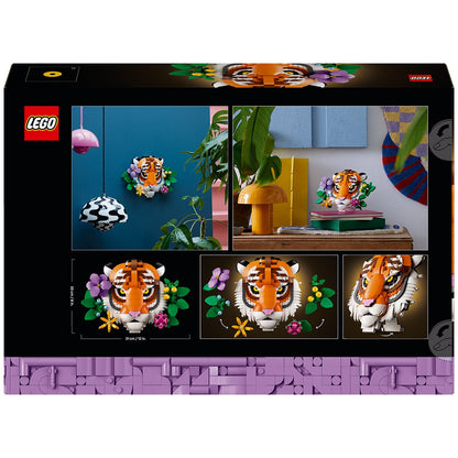 LEGO Art Fauna Collection Tiger 31217 - 744 Pieces Wildlife Wall Art for Adults