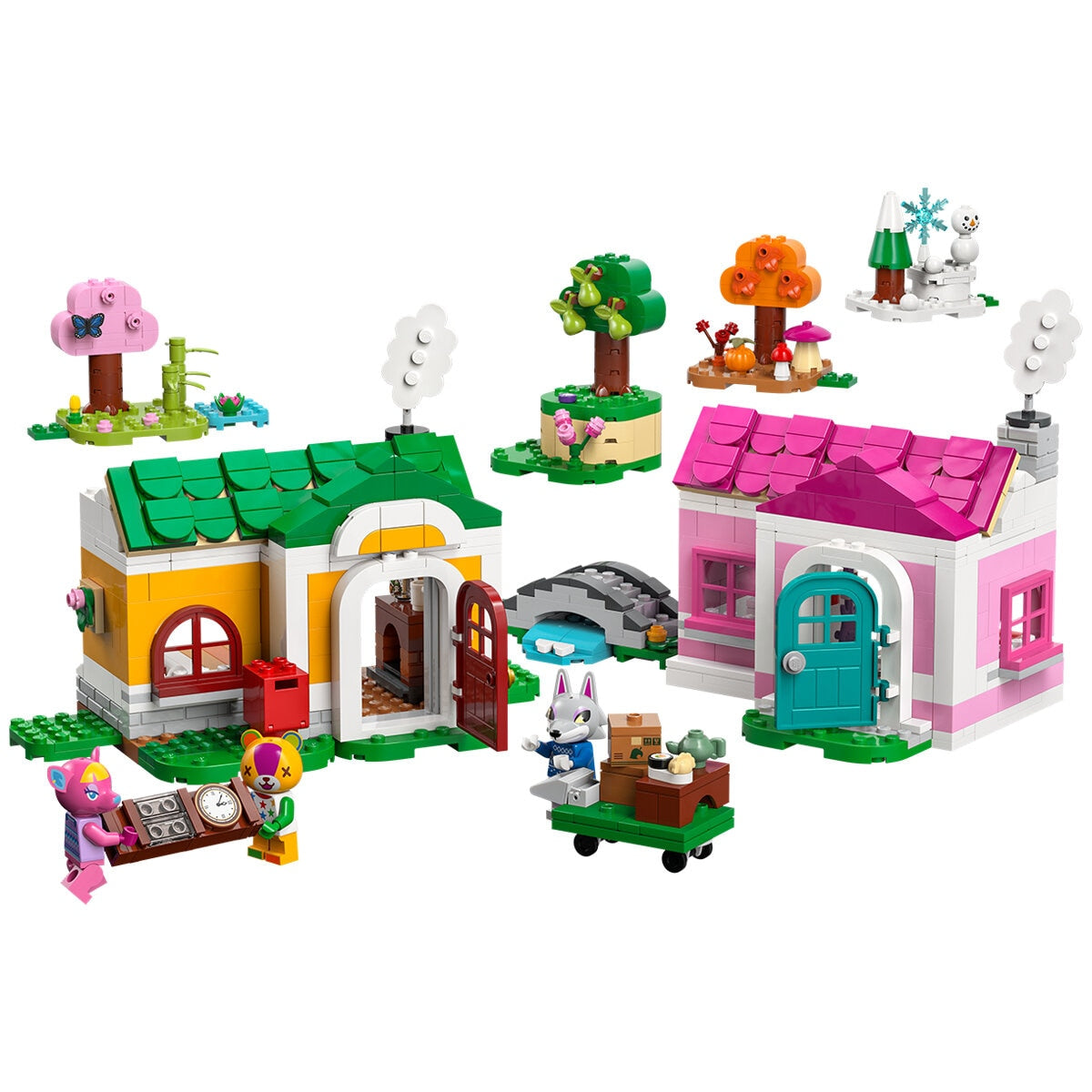 LEGO Animal Crossing Creative Houses 77057: 3 Minifigures, Seasonal Modules, 814 Pieces
