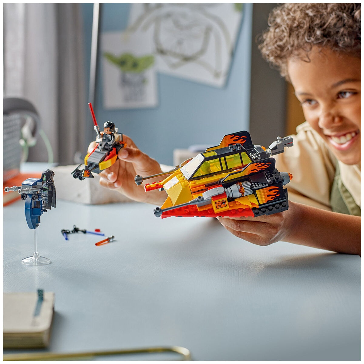 LEGO Star Wars Snowspeeder 75414 with Minifigures & Interactive Play Features