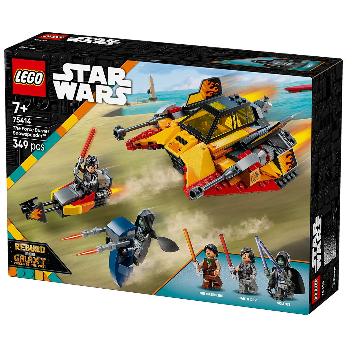 LEGO Star Wars Snowspeeder 75414 with Minifigures & Interactive Play Features