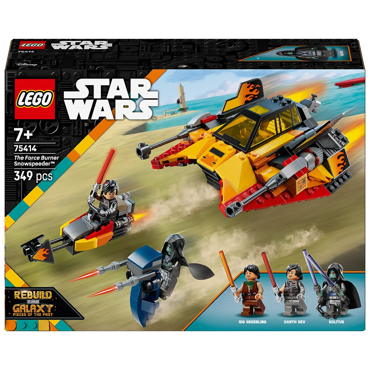 LEGO Star Wars Snowspeeder 75414 with Minifigures & Interactive Play Features