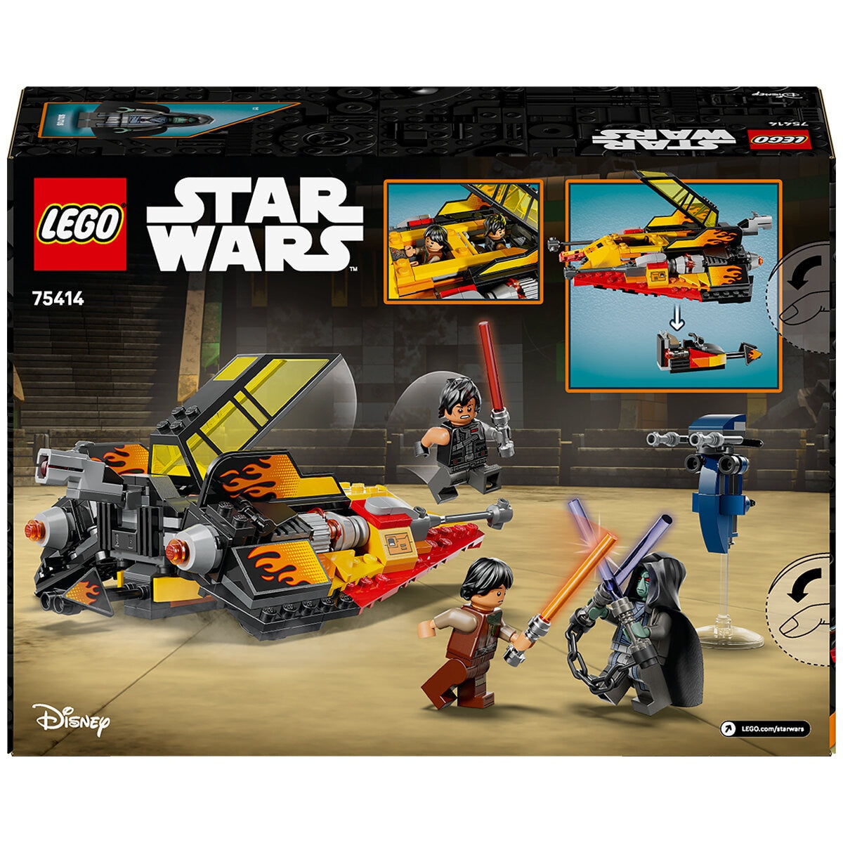 LEGO Star Wars Snowspeeder 75414 with Minifigures & Interactive Play Features