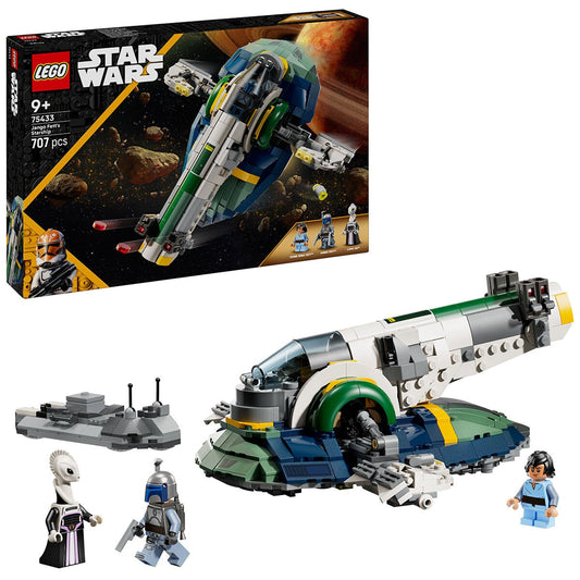 LEGO Star Wars Jango Fett’s Starship 75433, 707 Pieces, 3 Minifigures, Ages 9+