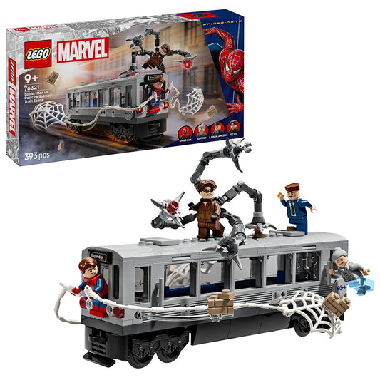 LEGO Marvel Spider-Man Vs. Doc Ock Subway Train 76321, 393 Pieces, Ages 9+