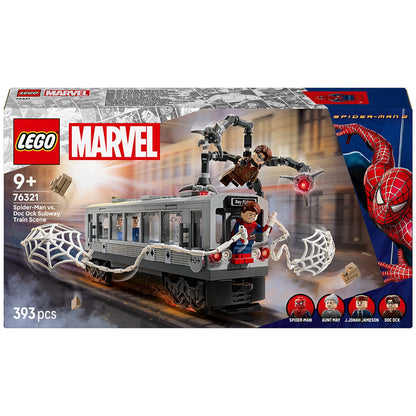 LEGO Marvel Spider-Man Vs. Doc Ock Subway Train 76321, 393 Pieces, Ages 9+