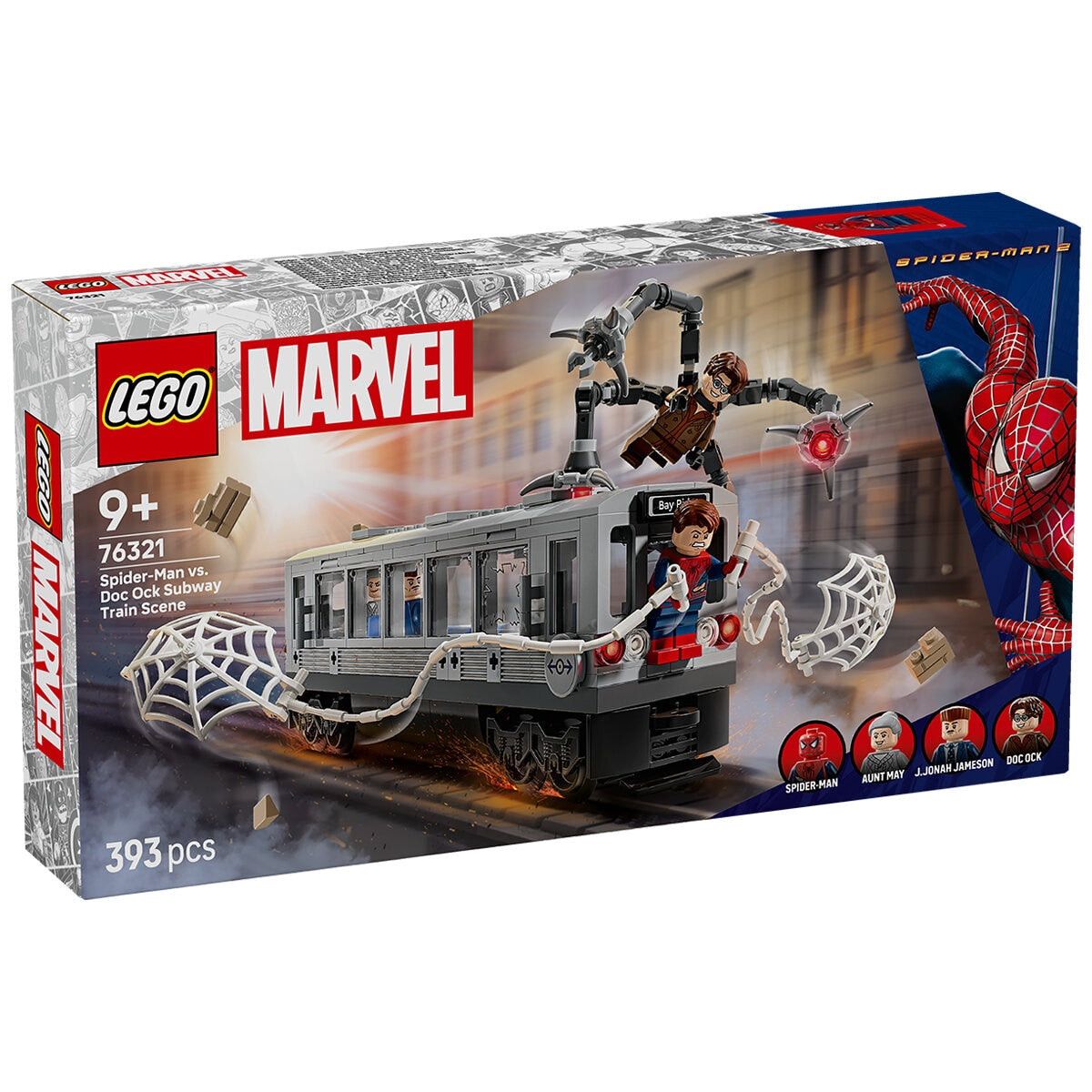 LEGO Marvel Spider-Man Vs. Doc Ock Subway Train 76321, 393 Pieces, Ages 9+