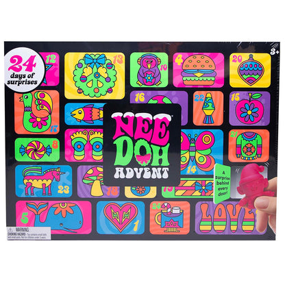NeeDoh Advent Calendar 2025 - 24 Teenie Toys, Christmas Editions, Model SCH-SQMAC25