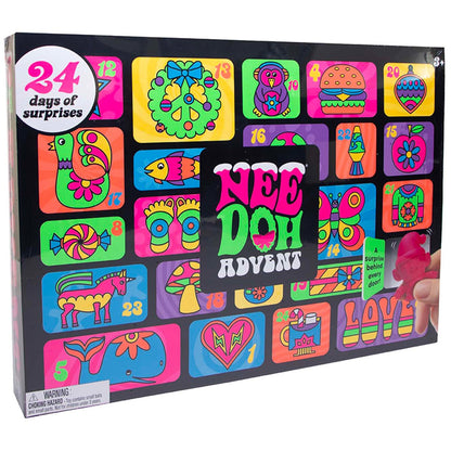 NeeDoh Advent Calendar 2025 - 24 Teenie Toys, Christmas Editions, Model SCH-SQMAC25