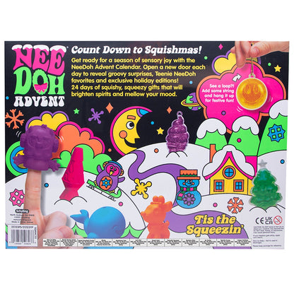 NeeDoh Advent Calendar 2025 - 24 Teenie Toys, Christmas Editions, Model SCH-SQMAC25