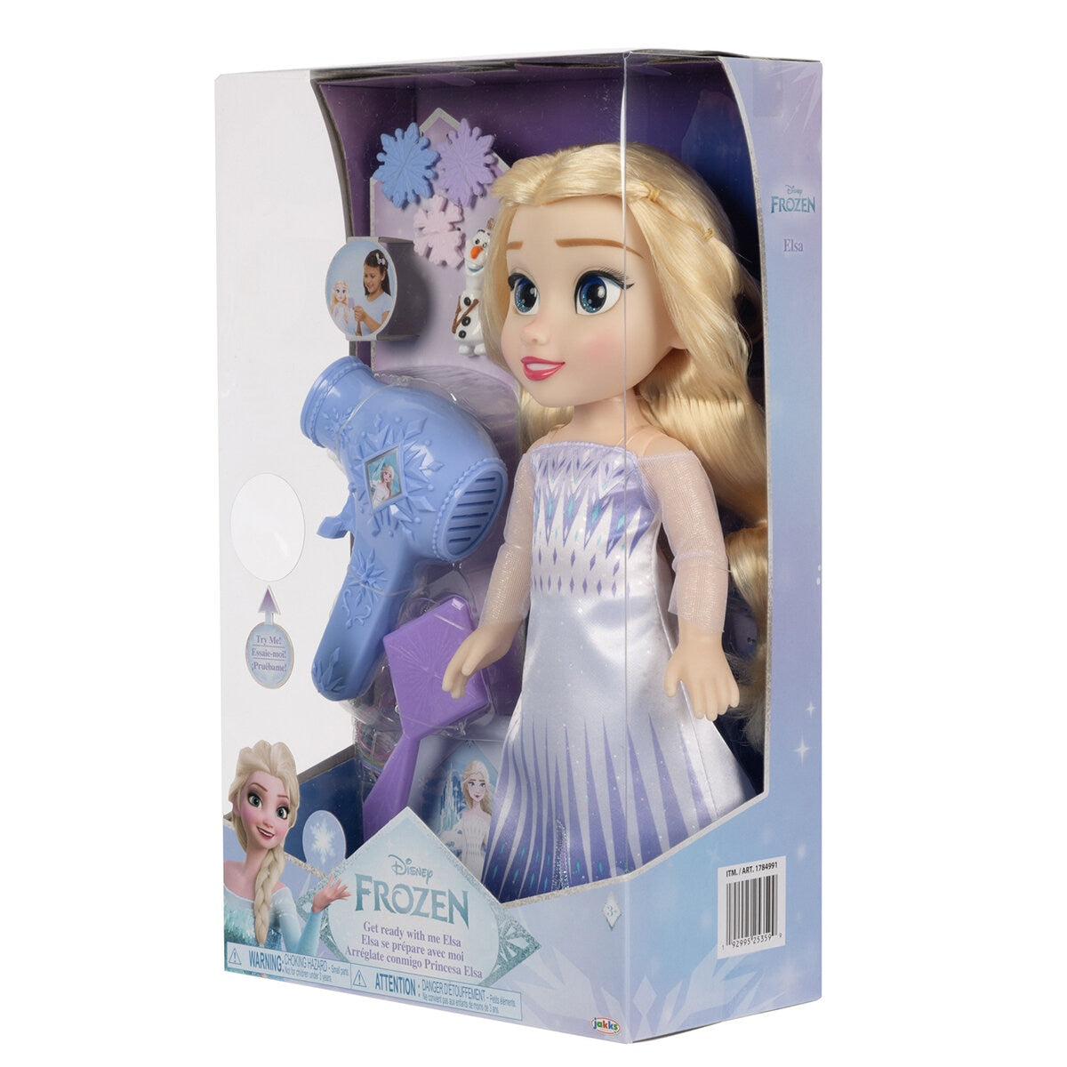 Disney Princess Elsa Doll & Hair Play Set, Accessories Included