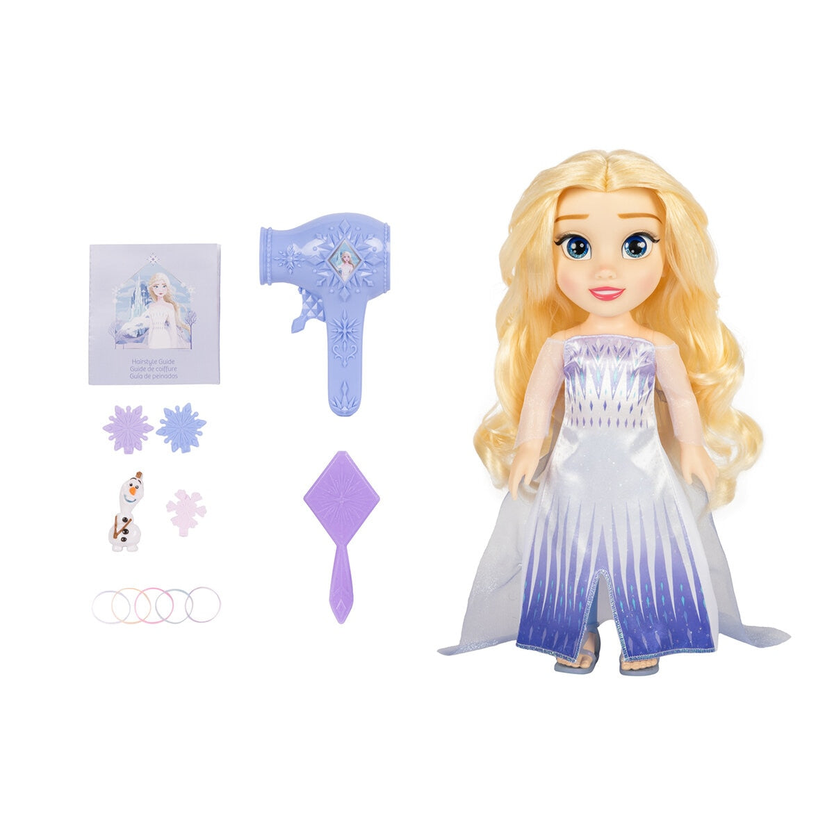 Disney Princess Elsa Doll & Hair Play Set, Accessories Included