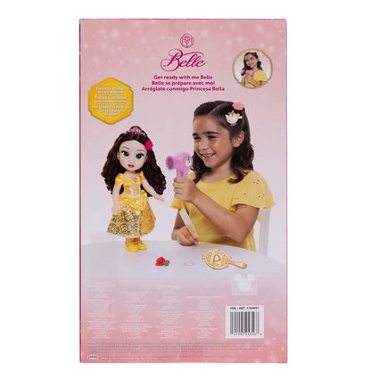 Disney Princess Doll & Hair Play Set - Belle, Ariel, Rapunzel, Elsa, Jasmine, Moana