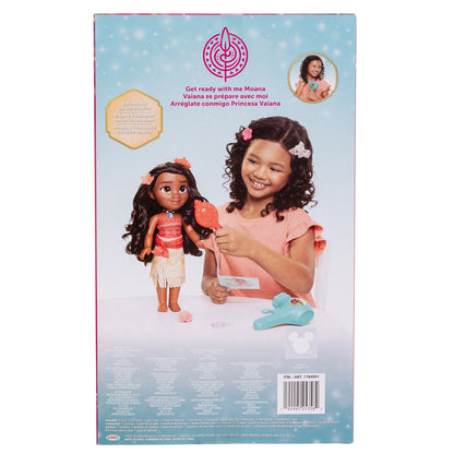 Disney Princess Doll & Hair Play Set - Moana, Ariel, Belle, Rapunzel, Elsa, Jasmine