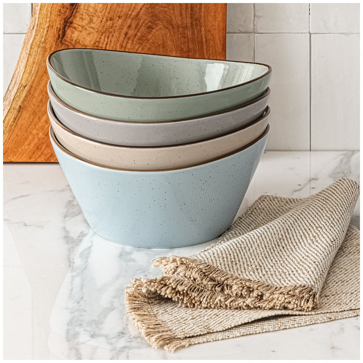 over&back Serving Bowls 4 Piece Set