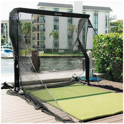 Net Return Golf Net NR0086 - Indoor/Outdoor, Instant Ball Return, 2130mm x 2130mm