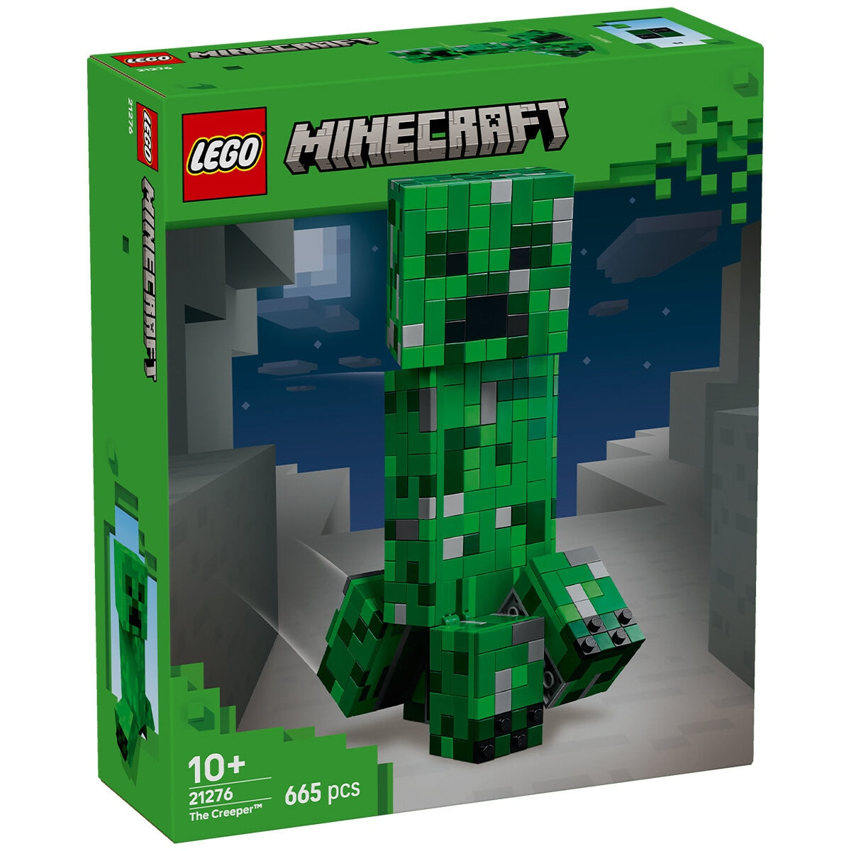 LEGO Minecraft The Creeper 21276 - 665 Pieces, Posable Action Figure, Ages 10+