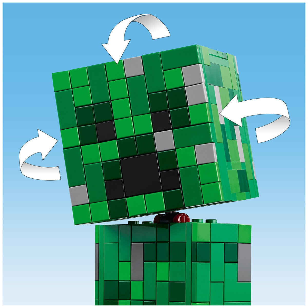 LEGO Minecraft The Creeper 21276 - 665 Pieces, Posable Action Figure, Ages 10+ - SuperSaverAU - view 2