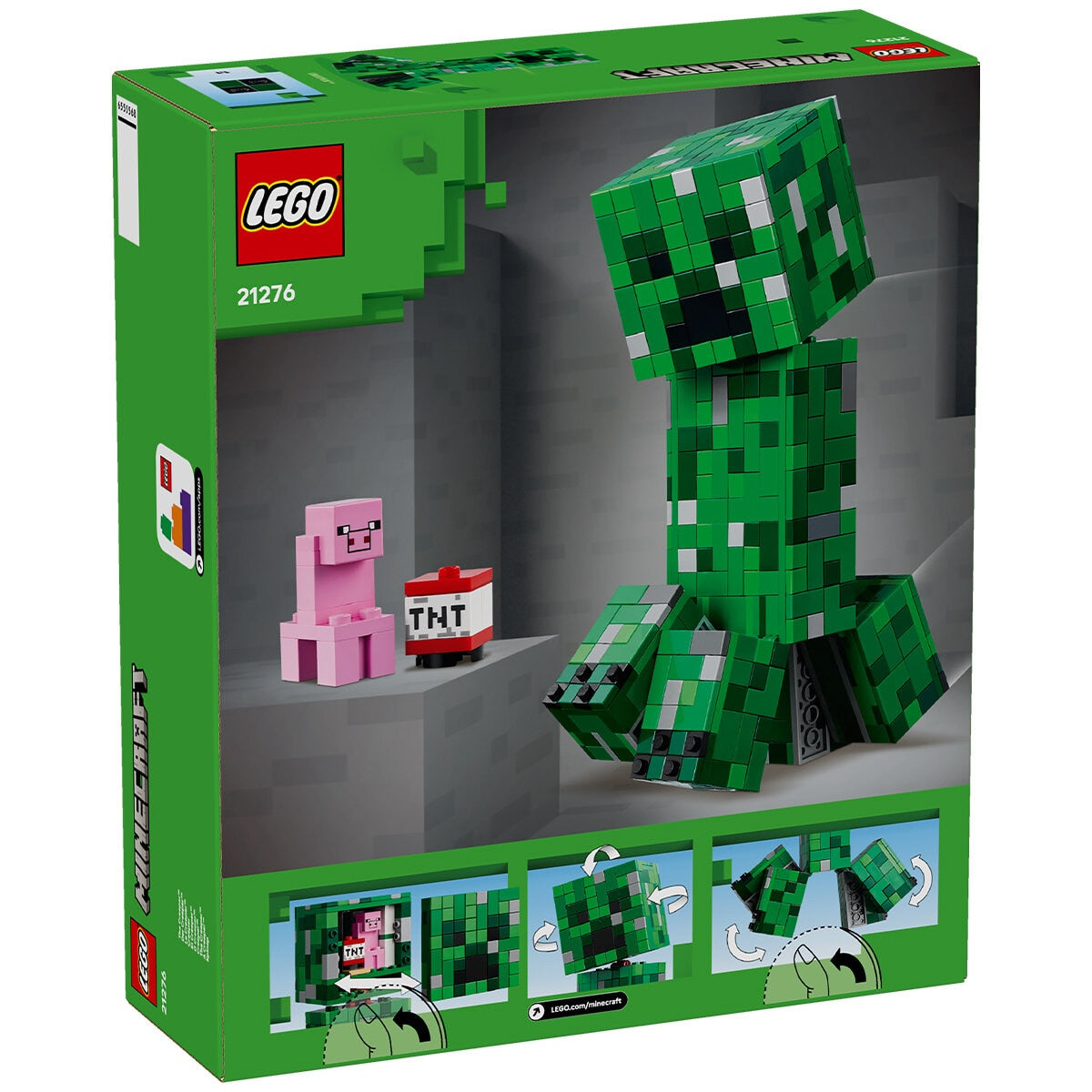 LEGO Minecraft The Creeper 21276 - 665 Pieces, Posable Action Figure, Ages 10+ - SuperSaverAU - view 6