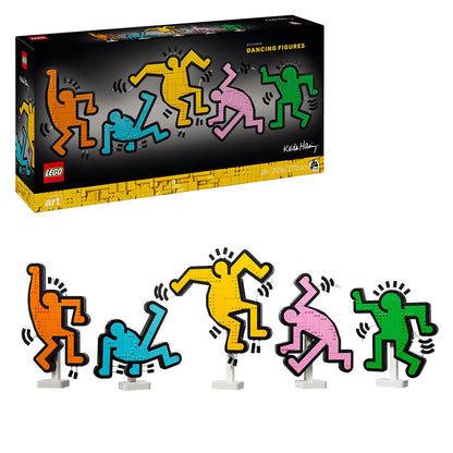 LEGO Art 31216 Keith Haring Dancing Figures Set, 1773 Pieces, Pop Art Tribute