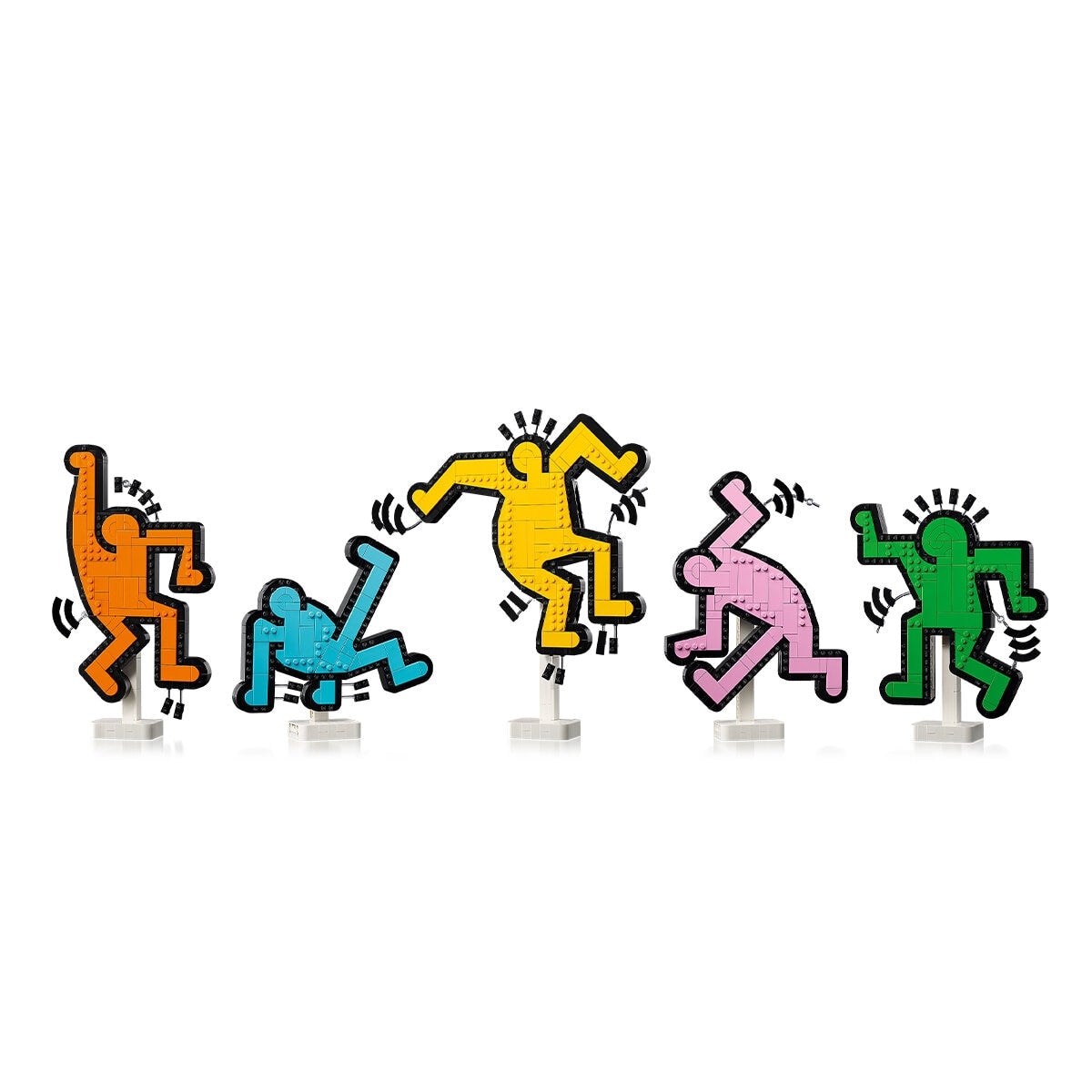 LEGO Art 31216 Keith Haring Dancing Figures Set, 1773 Pieces, Pop Art Tribute