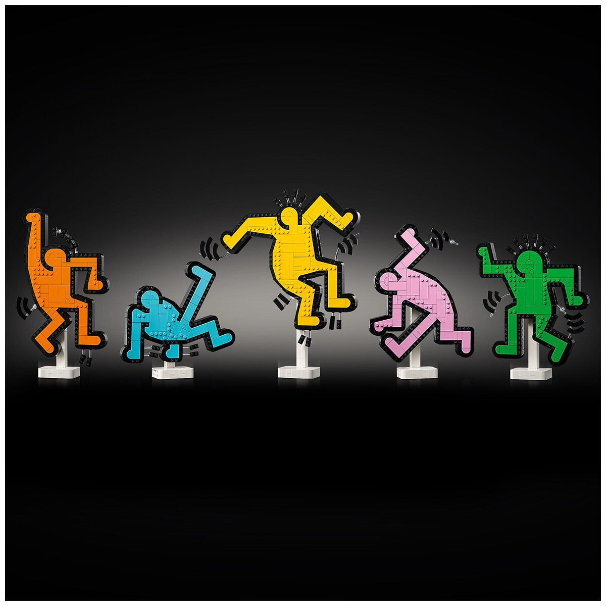 LEGO Art 31216 Keith Haring Dancing Figures Set, 1773 Pieces, Pop Art Tribute