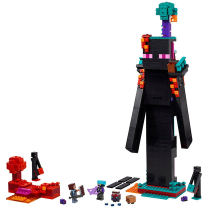 LEGO Minecraft The Enderman Tower 21279, 867 Pieces, Ages 9+, Modular Building Set