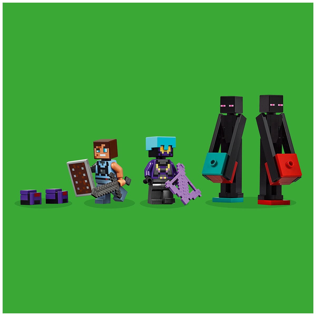 LEGO Minecraft The Enderman Tower 21279, 867 Pieces, Ages 9+, Modular Building Set