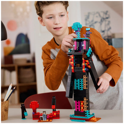 LEGO Minecraft The Enderman Tower 21279, 867 Pieces, Ages 9+, Modular Building Set