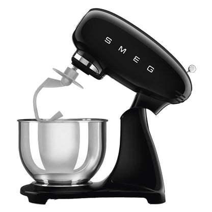 Smeg 50's Style Stand Mixer SMF03BLAU, 800W, 10 Speeds, Black, 4.8L Bowl