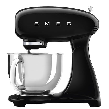 Smeg 50's Style Stand Mixer SMF03BLAU, 800W, 10 Speeds, Black, 4.8L Bowl