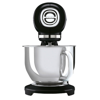 Smeg 50's Style Stand Mixer SMF03BLAU, 800W, 10 Speeds, Black, 4.8L Bowl
