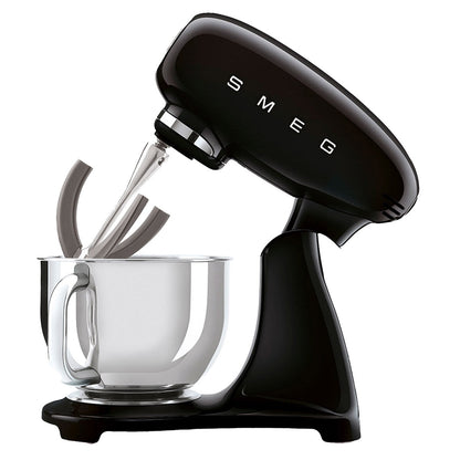 Smeg 50's Style Stand Mixer SMF03BLAU, 800W, 10 Speeds, Black, 4.8L Bowl