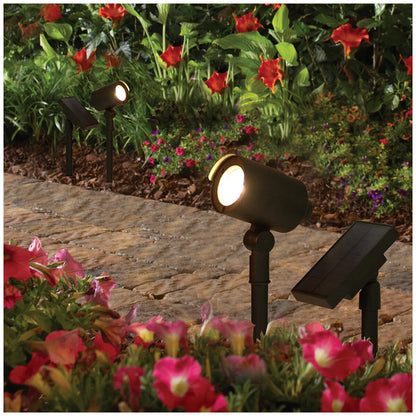 Tommy Bahama Solar LED Spot Lights 100 Lumens 2 Pack, Model 10804-100-2GB