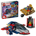 LEGO Marvel 76319 Captain America vs. Thanos Set, 107 Pieces, Ages 4+ - SuperSaverAU - view 1