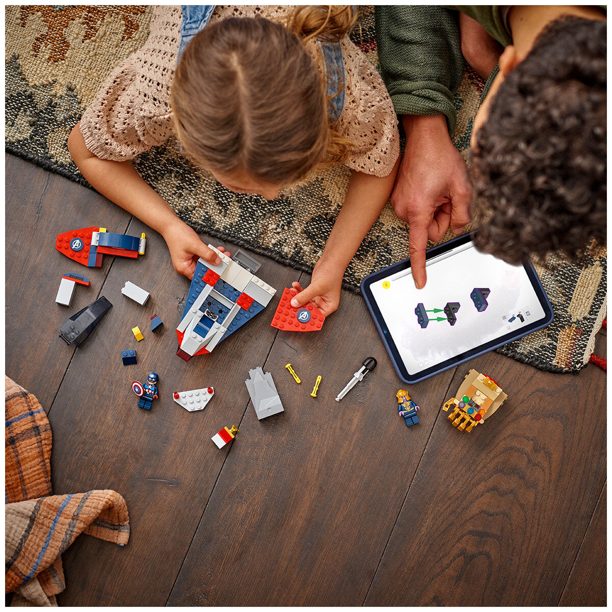 LEGO Marvel 76319 Captain America vs. Thanos Set, 107 Pieces, Ages 4+